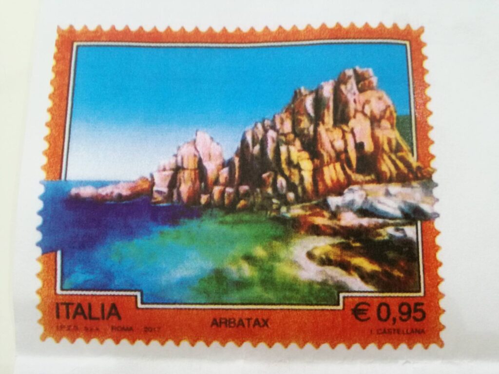 Francobollo Rocce Rosse di Arbatax