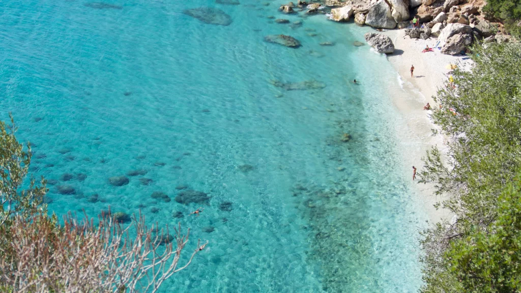 Acqua cristallina di Cala Fuili
